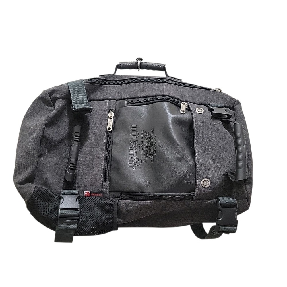 WITZMAN Travel Backpack Soft Sided Suitcase Carry On. Dark Gray. NWOT